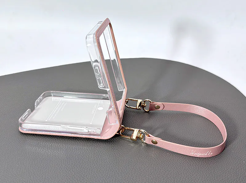 Samsung Z Flip5 Hanman Wallet case with strap [SAMSUNG Z FLIP 5] PHONE CASE WATCH AIRPODS SCREEN PROTECTOR OTHER CHARGER IPAD/TABLET 