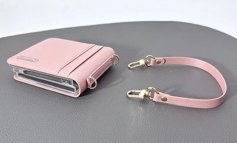 Samsung Z Flip5 Hanman Wallet case with strap [SAMSUNG Z FLIP 5] PHONE CASE WATCH AIRPODS SCREEN PROTECTOR OTHER CHARGER IPAD/TABLET 