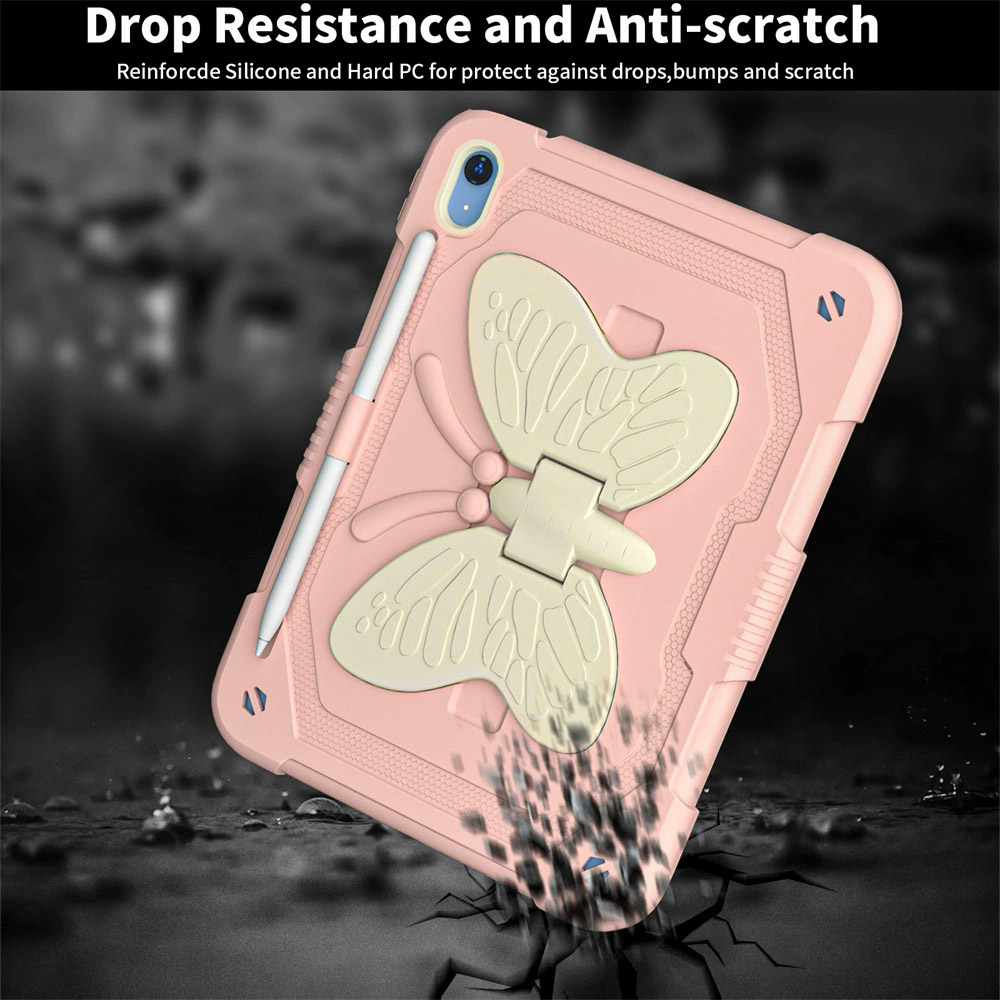 Case for IPAD 10th/11th heavy duty with butterfly bracket [IPAD 10th/11th] PHONE CASE WATCH AIRPODS SCREEN PROTECTOR OTHER CHARGER IPAD/TABLET 
