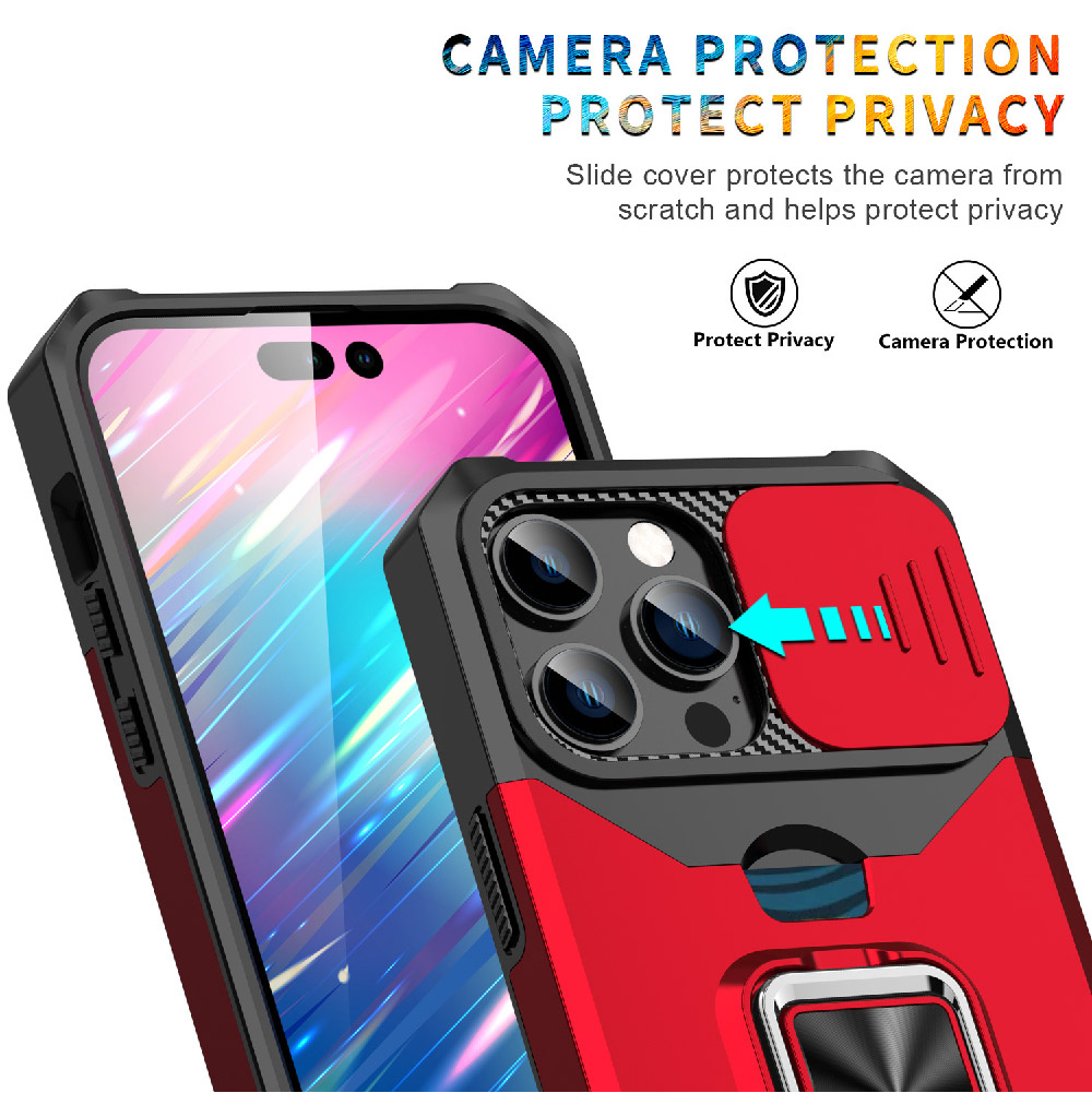 Case for SAMSUNG A16 push window card slide with ring holder [SAMSUNG A16] PHONE CASE WATCH AIRPODS SCREEN PROTECTOR OTHER CHARGER IPAD/TABLET 