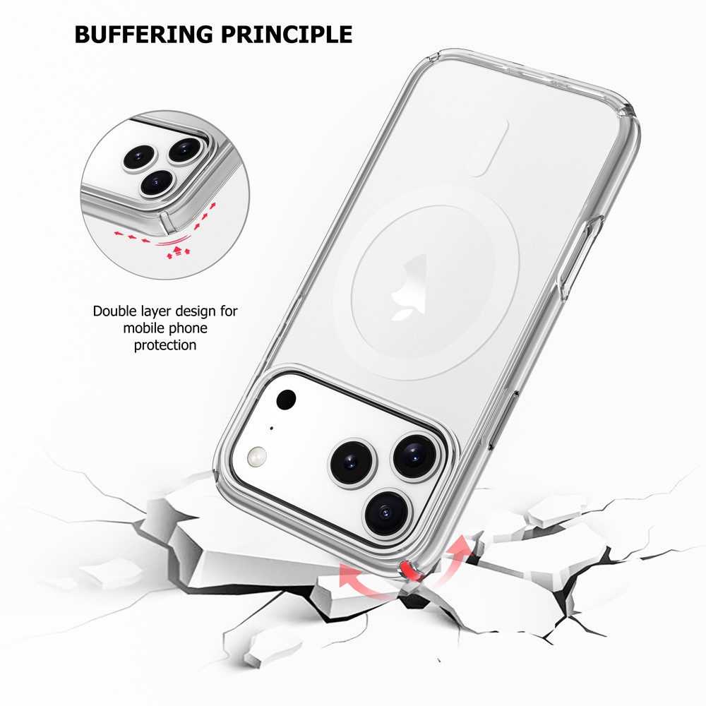 IPHONE 17 UTIA Ultimake Shockproof Transparent Case Cover With Magnetic Ring [IPHONE 17] PHONE CASE WATCH AIRPODS SCREEN PROTECTOR OTHER CHARGER IPAD/TABLET 