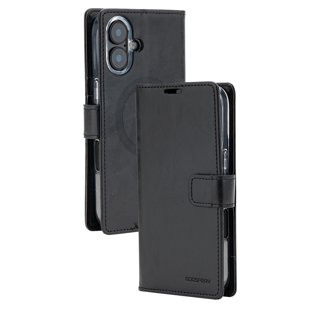 IPHONE 17PRO Mercury Blue Moon Diary Case With Magnetic Ring [IPHONE 17PRO] PHONE CASE WATCH AIRPODS SCREEN PROTECTOR OTHER CHARGER IPAD/TABLET 