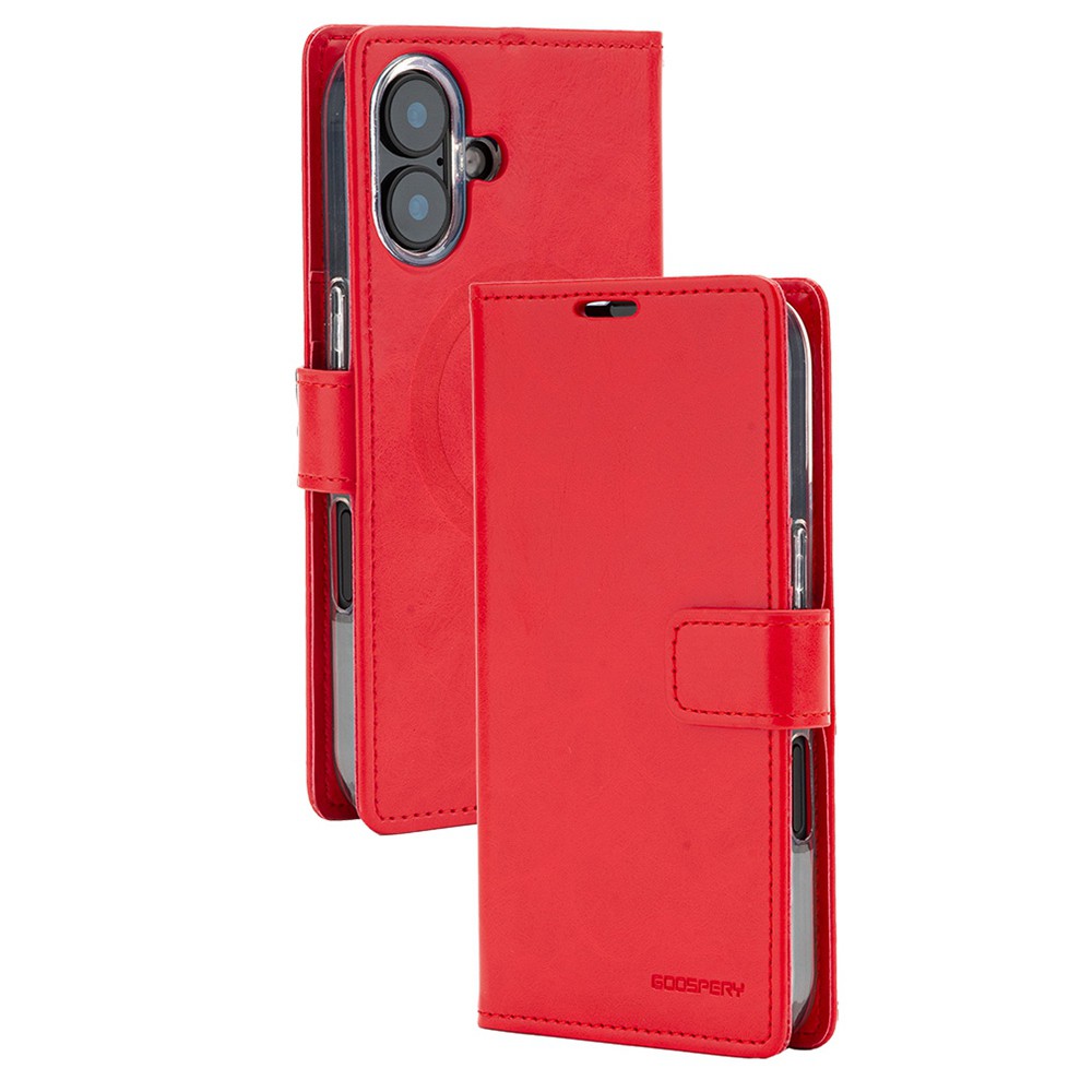 IPHONE 17PRO Mercury Blue Moon Diary Case With Magnetic Ring [IPHONE 17PRO] PHONE CASE WATCH AIRPODS SCREEN PROTECTOR OTHER CHARGER IPAD/TABLET 