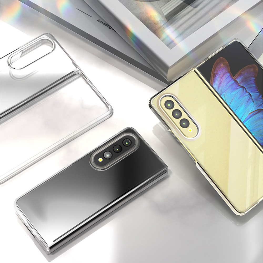 SAMSUNG Z FOLD 3 Transparent Pearl Jelly Case Cover [SAMSUNG Z FOLD 3] PHONE CASE WATCH AIRPODS SCREEN PROTECTOR OTHER CHARGER IPAD/TABLET 