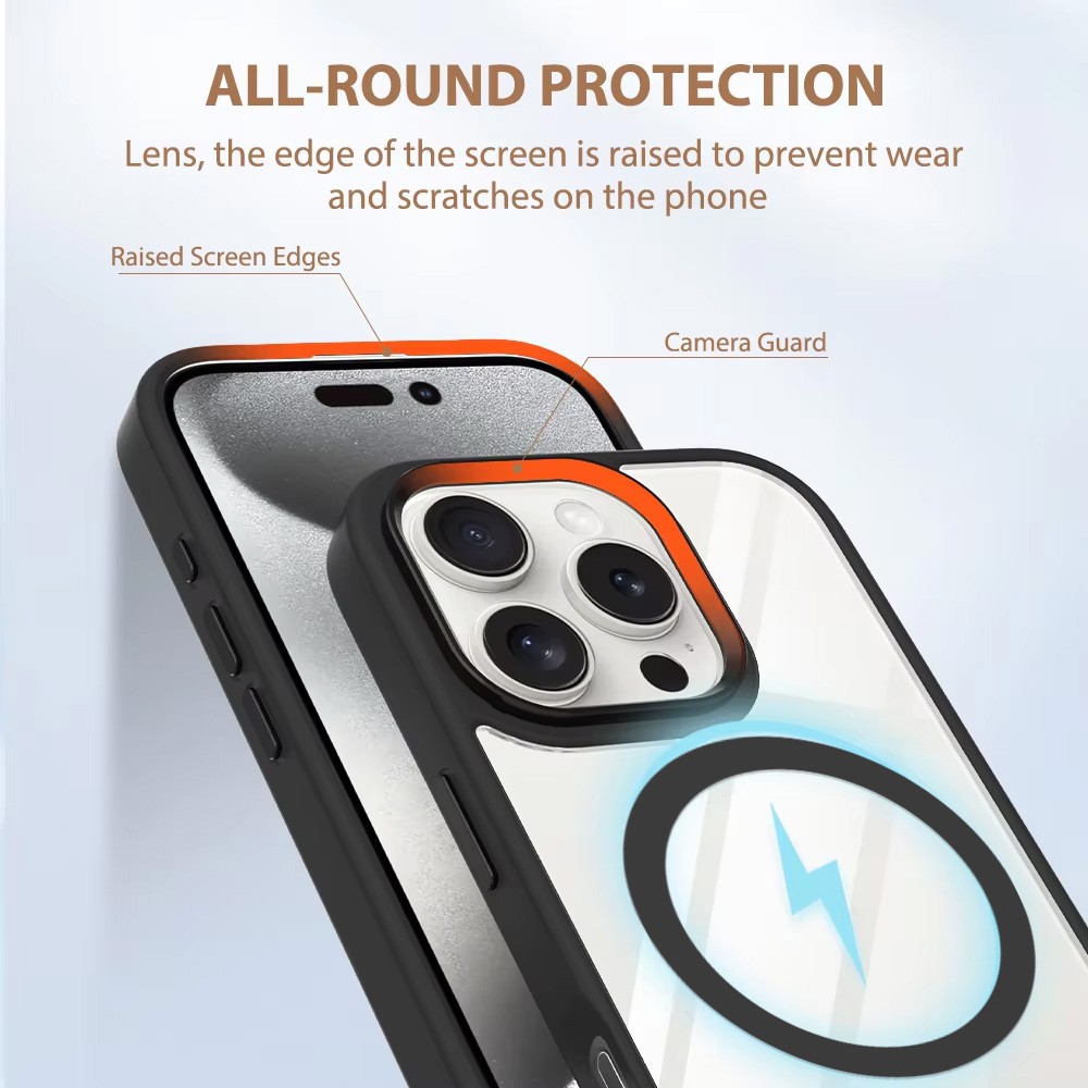 IPHONE 16PLUS Redefine Metal Camera Lens Transparent Case Cover With Magnetic Ring [IPHONE 16PLUS] PHONE CASE WATCH AIRPODS SCREEN PROTECTOR OTHER CHARGER IPAD/TABLET 