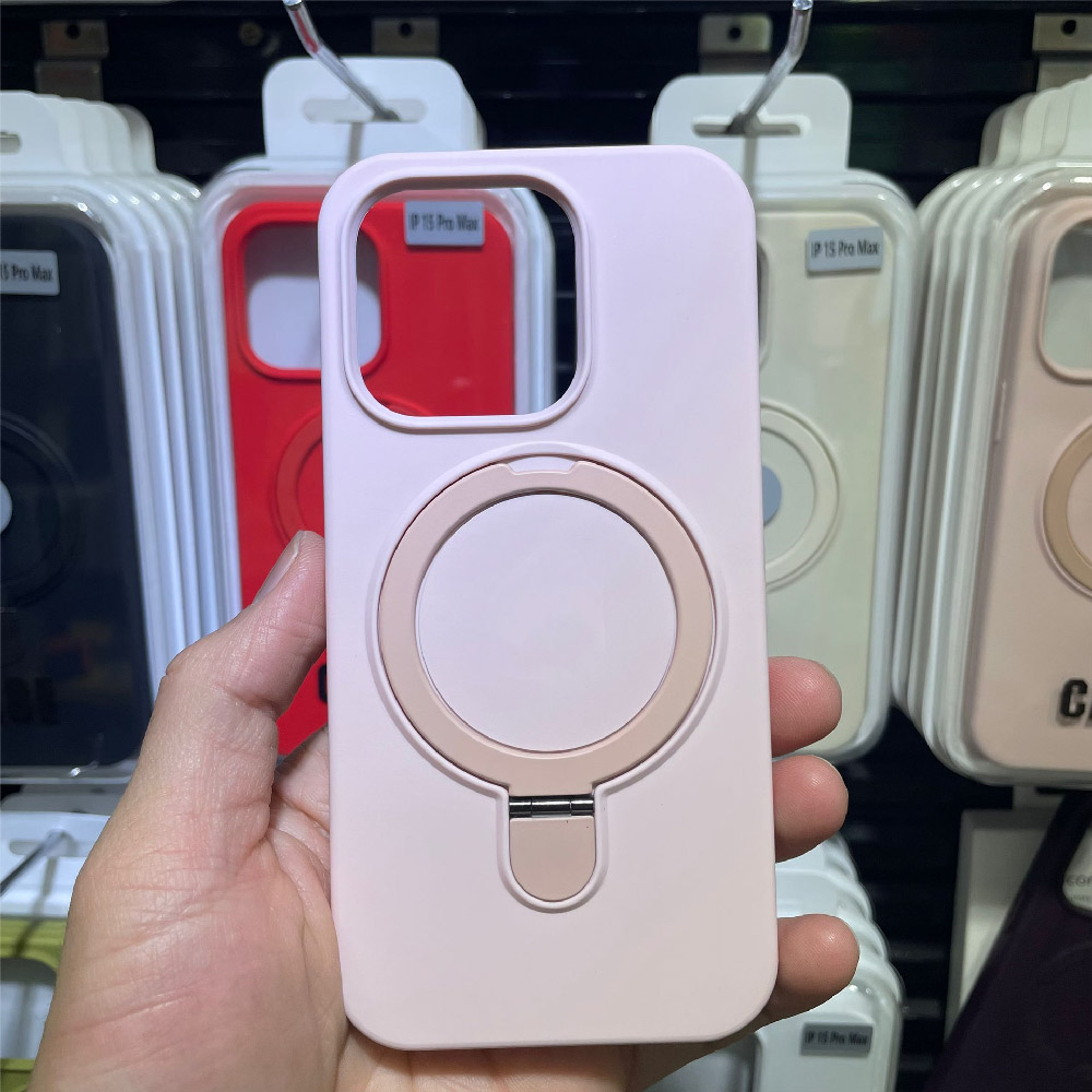 (image for) IPHONE 11 180° Rotating Liquid Silicone Case Cover With Magnetic Ring