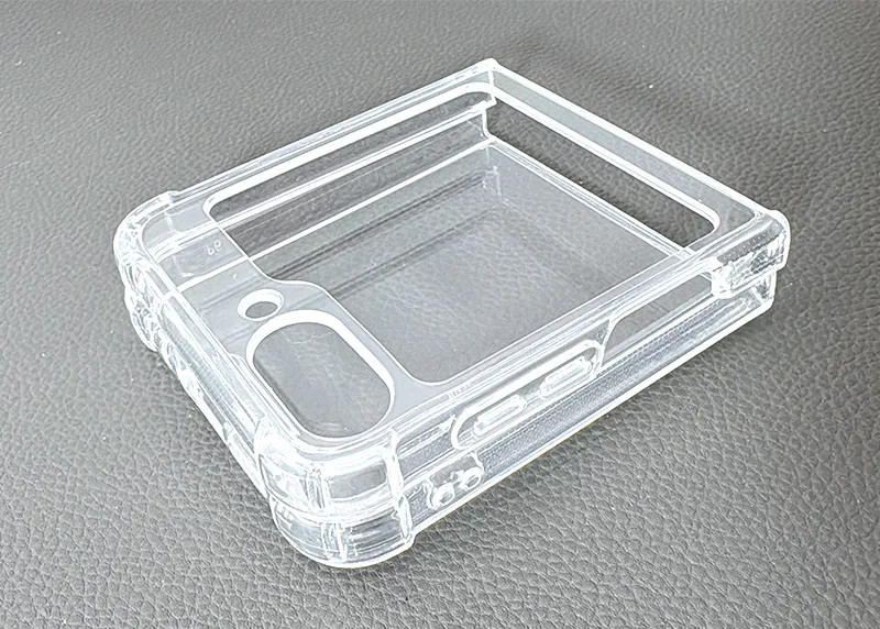 SAMSUNG Z FLIP 5 Clear Corner TPU PC Case [SAMSUNG Z FLIP 5] PHONE CASE WATCH AIRPODS SCREEN PROTECTOR OTHER CHARGER IPAD/TABLET 