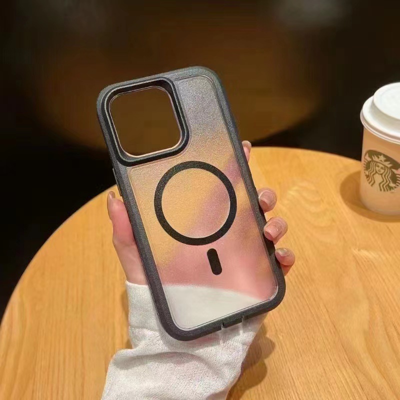 (image for) IPHONE 11 3 in 1 Matte Case Cover With Magnetic Ring